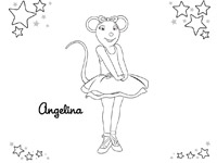 Раскраски Ангелина Балерина